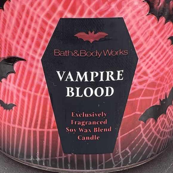Bath & Body Works Halloween 2025 Vampire Blood 3-Wick Candle LIMITED EDITION Red - Picture 5 of 12